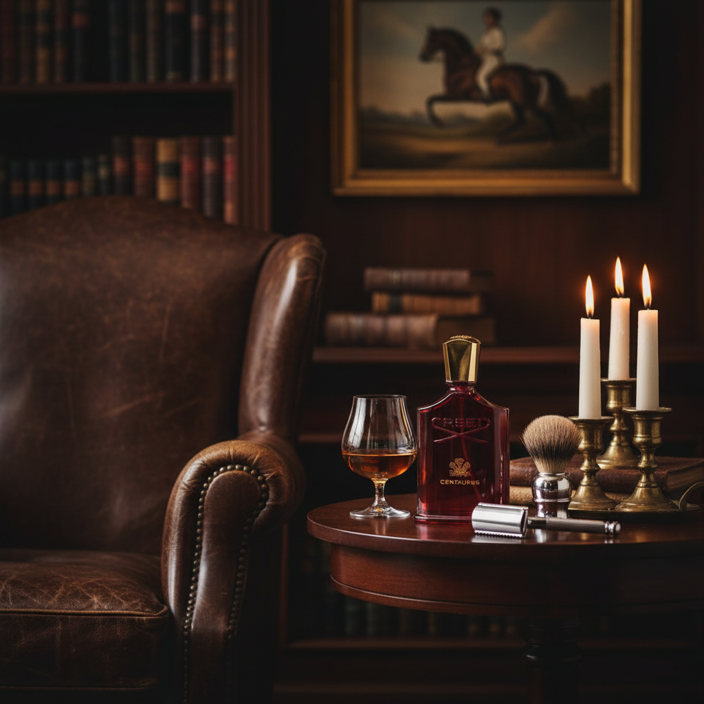 Creed Centaurus lifestyle shot in luxury masculine setting