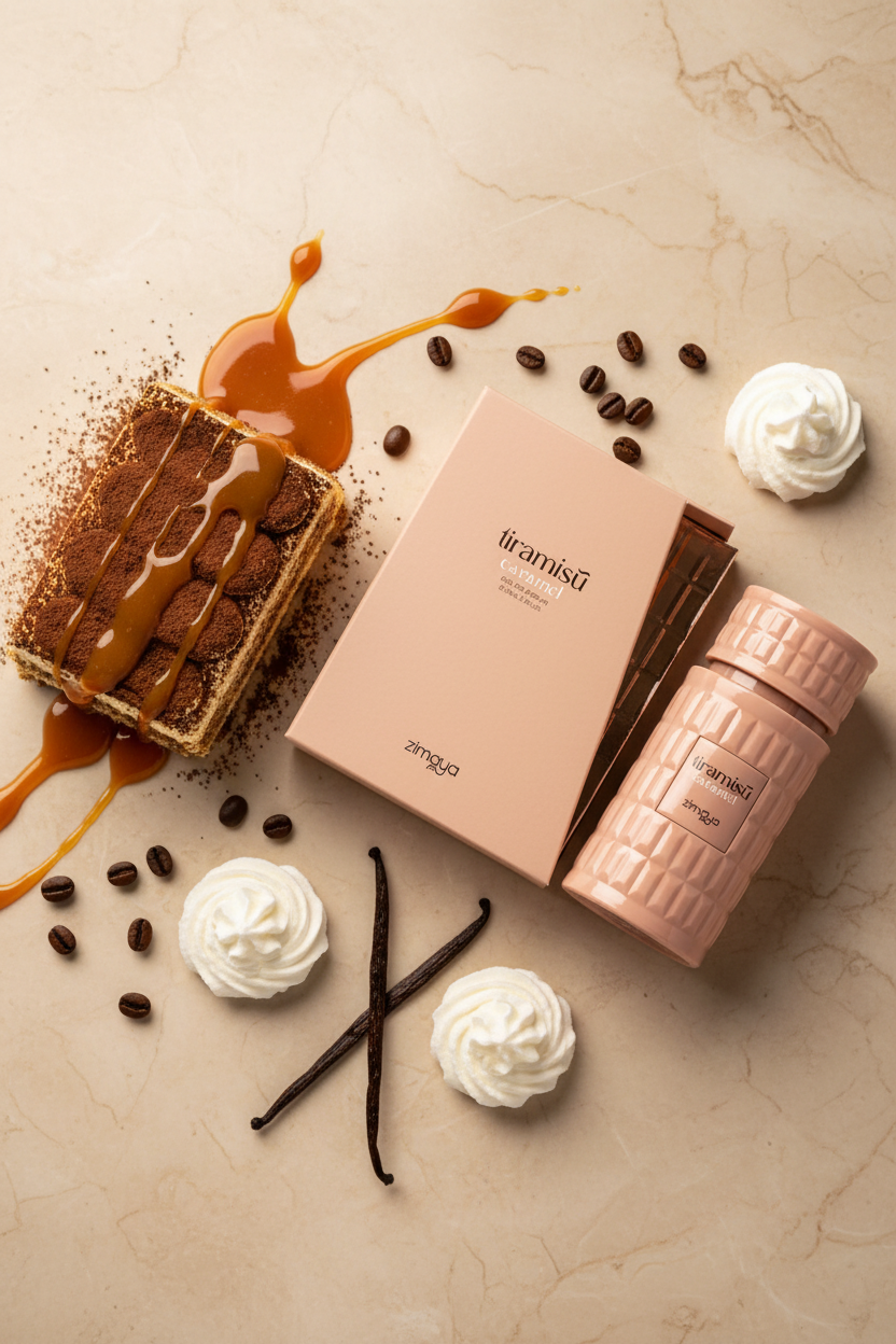 Afnan Zimaya Tiramisu Caramel with tiramisu, caramel, vanilla and coffee ingredients