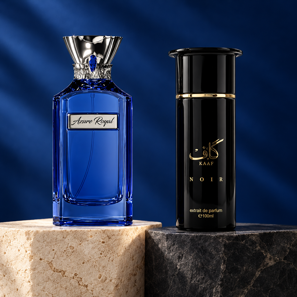 Azure Royal and Kaaf Noir editorial photograph