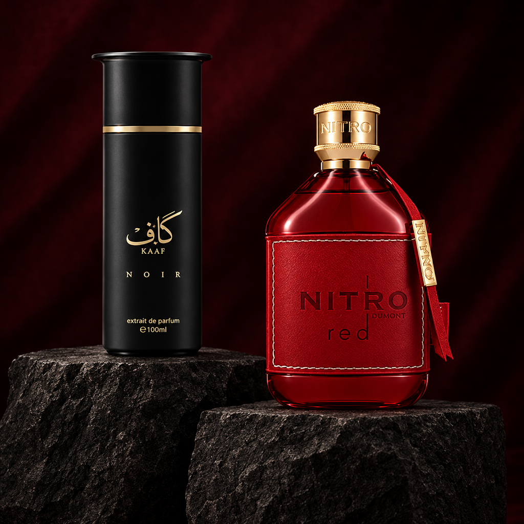 Kaaf Noir and Nitro Red editorial photograph