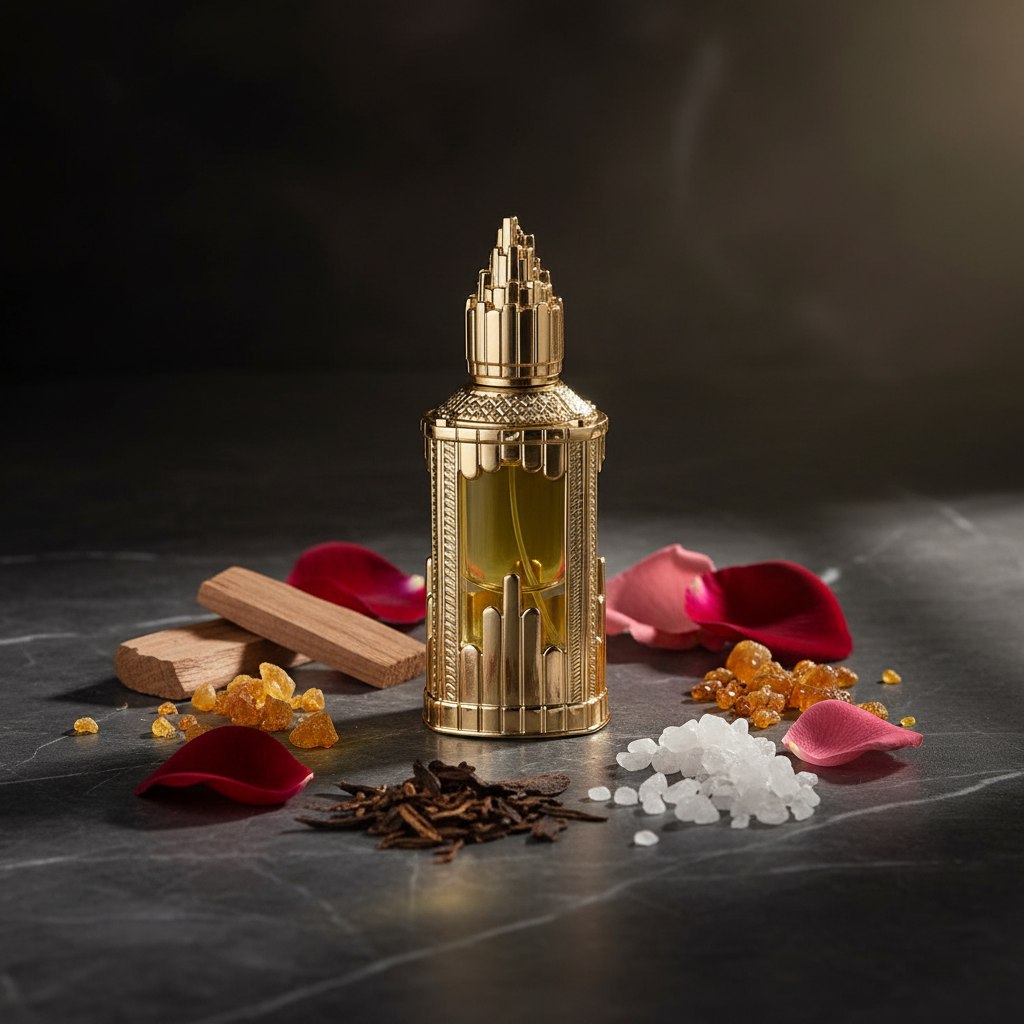 Lattafa Abraaj - Oud, Sandalwood, Rose, Musk, Amber ingredients