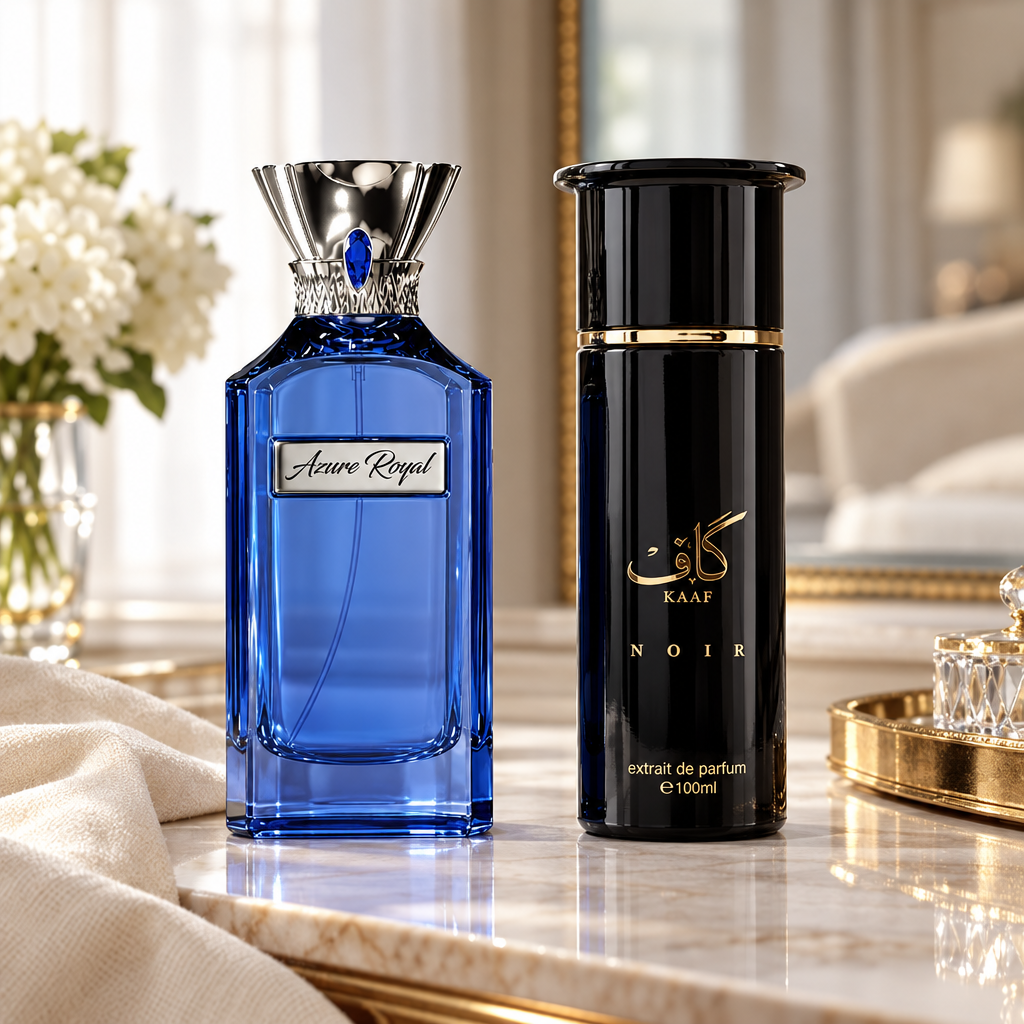 Azure Royal and Kaaf Noir lifestyle photograph