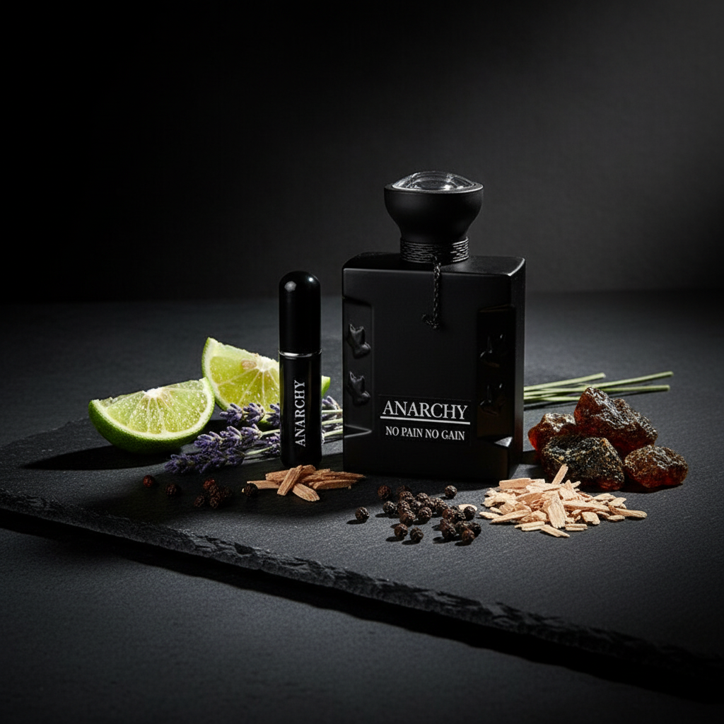 Anarchy EDP - Bergamot, Lavender, Black Pepper, Cedarwood, Amber ingredients