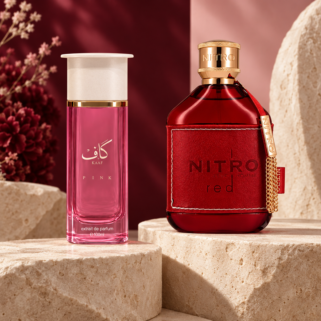 Kaaf Pink and Nitro Red editorial photo