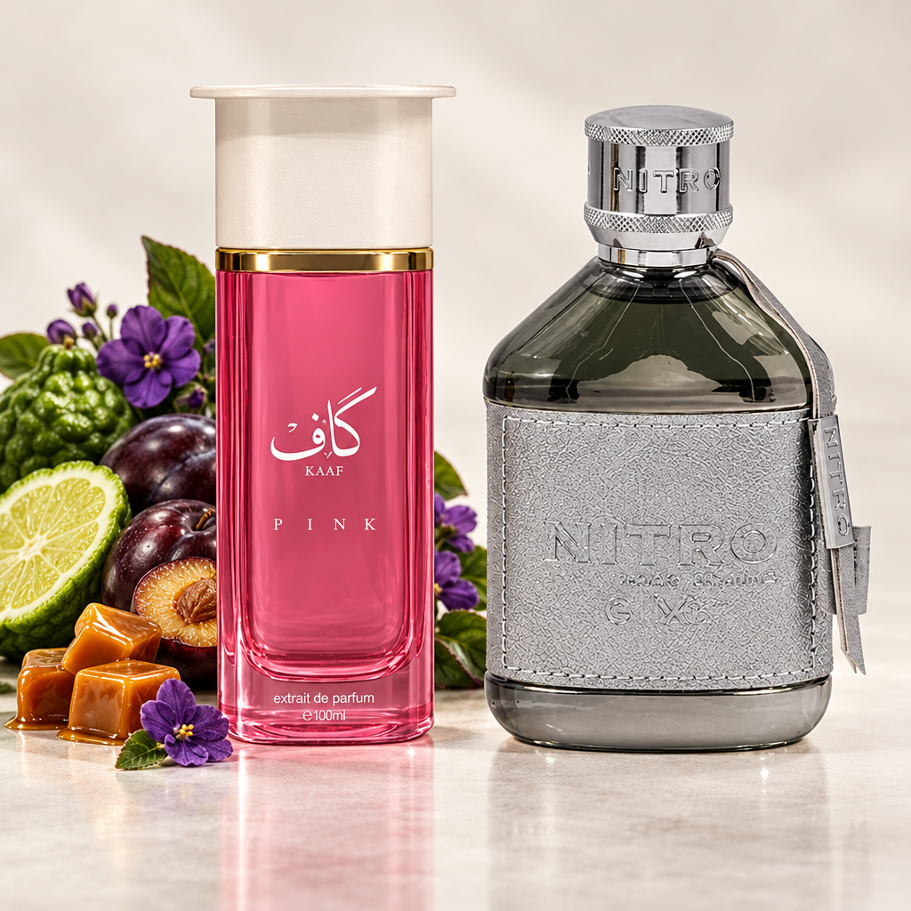 Fragrance duo with Kaaf Pink note ingredients