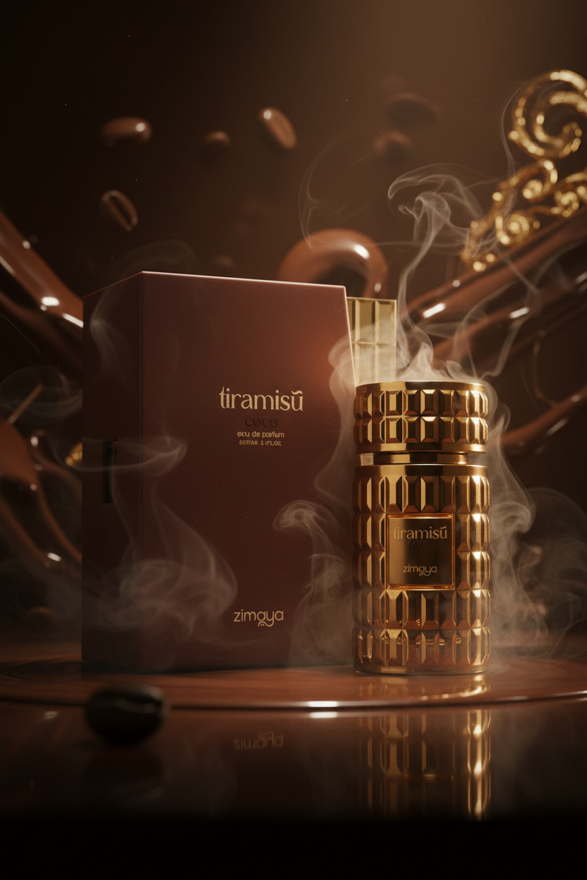Afnan Zimaya Tiramisu Coco editorial dark moody luxury shot