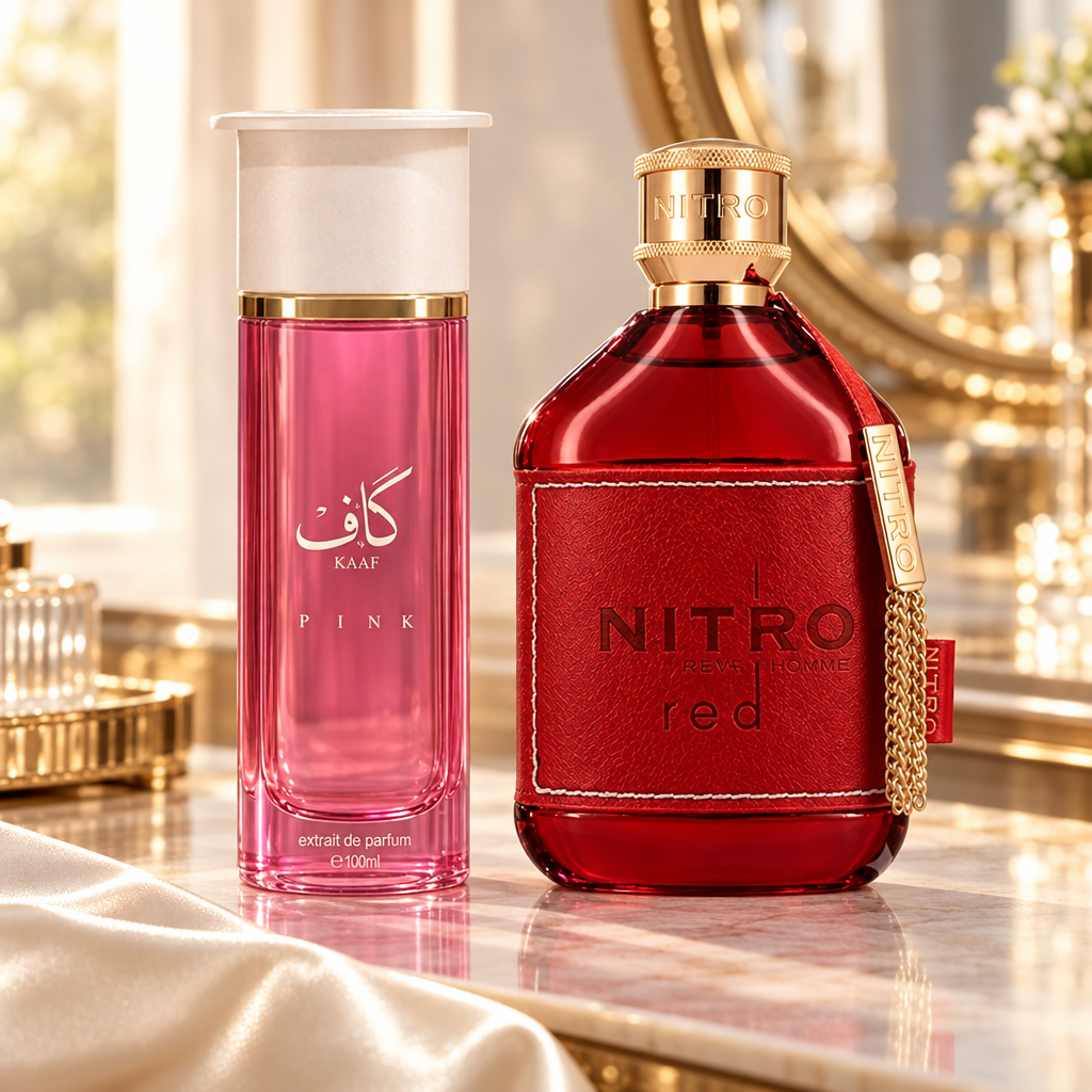 Kaaf Pink and Nitro Red lifestyle photo