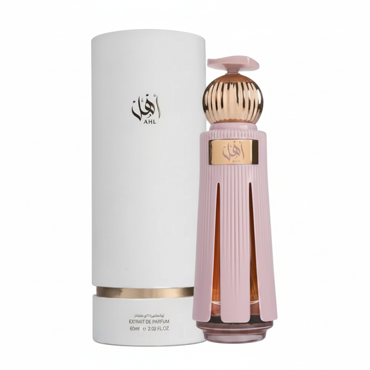 Ahmed Al Maghribi Ahl Extrait de Parfum - bottle and box on white background