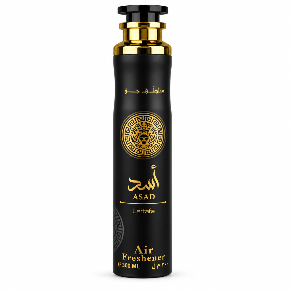 Lattafa Asad Air Freshener 300 ml on white background