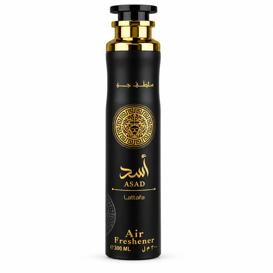 Lattafa Asad Air Freshener 300 ml on white background