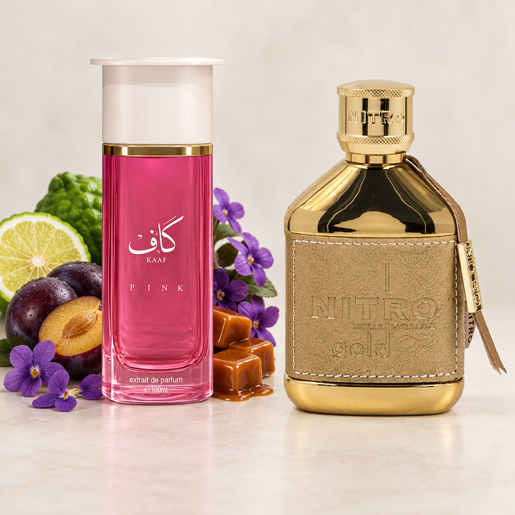 Fragrance duo with Kaaf Pink note ingredients
