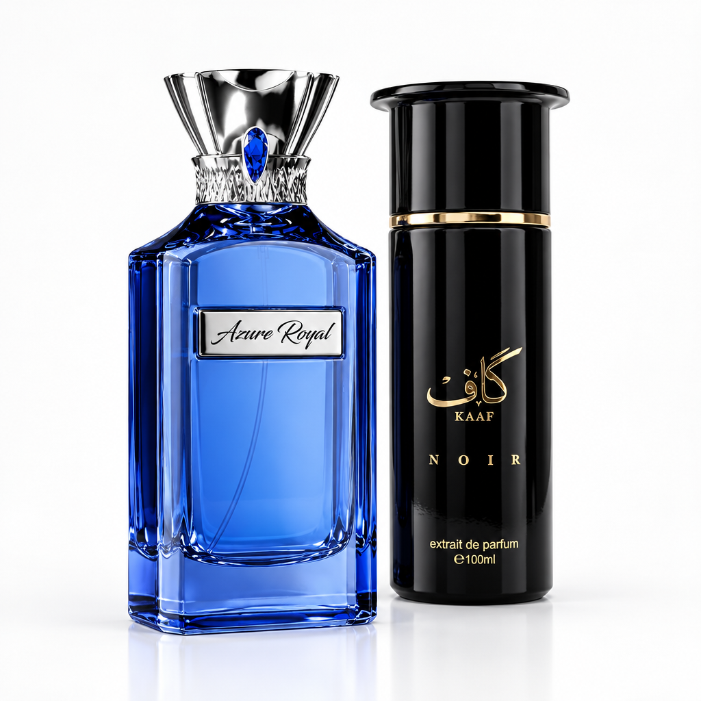 Azure Royal and Kaaf Noir studio composition
